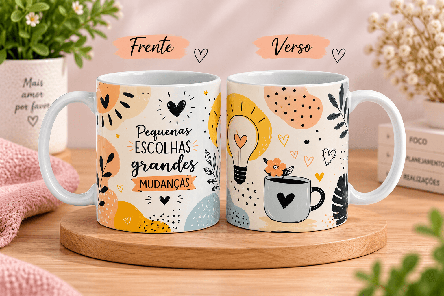 Caneca Personalizada "Pequenas Escolhas" - 325ml