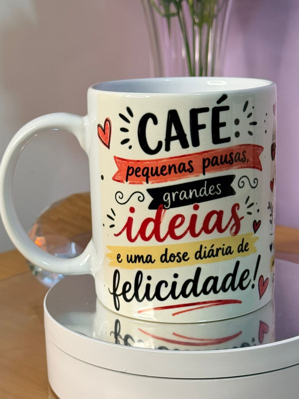Caneca Personalizada "Café e Ideias" - 325ml