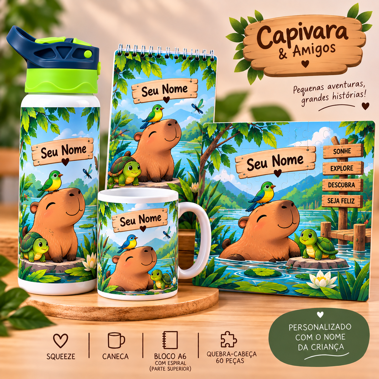Kit Capivara & Amigos 01