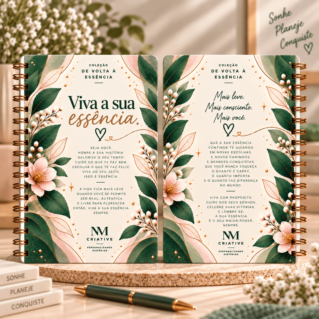 Caderno Botânico Viva a sua Essência