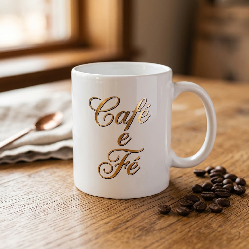 Caneca personalizada NM Criative com carinho e afeto
