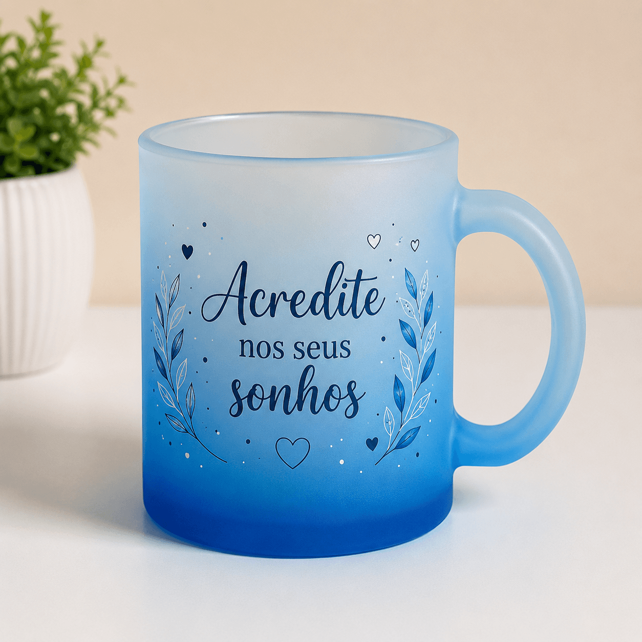 Caneca Jateada Azul - 325ml