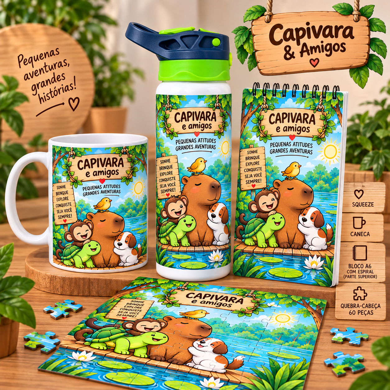 Kit Capivara & Amigos 02