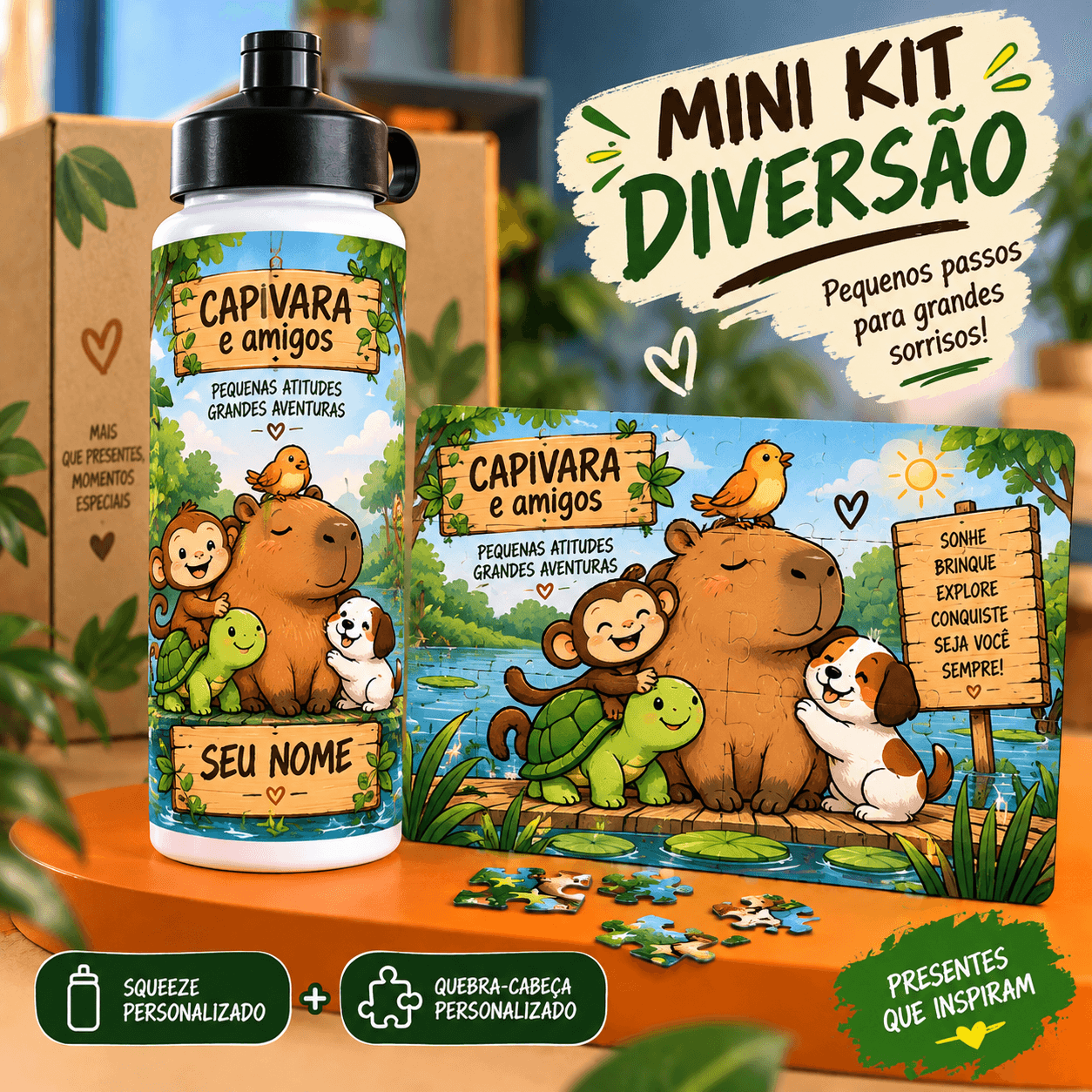 Mini Kit Diversão - Capivara & Amigos 02