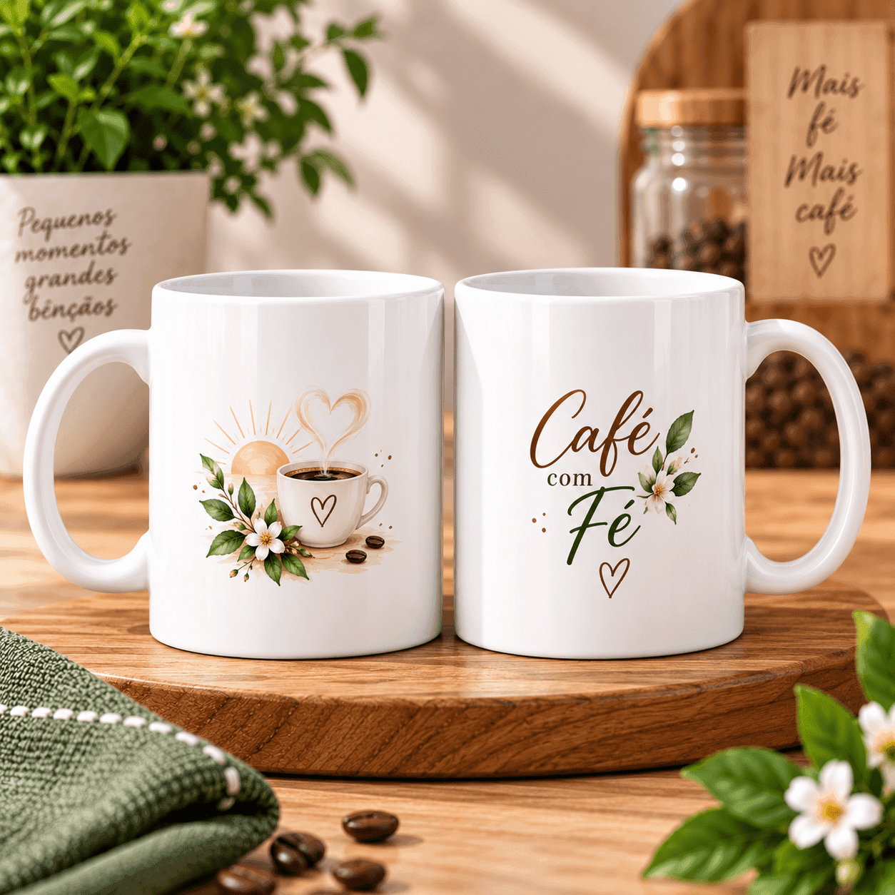 Caneca Café com Fé